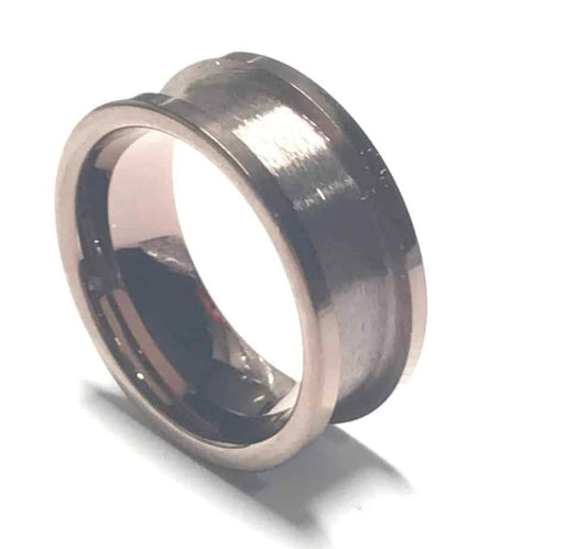 8mm IP Bronze Plated Tungsten Carbide Ring Core - Ring Turning Ring making cores, blanks, inlays and tools