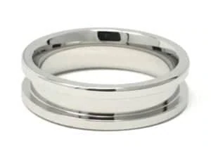 6mm Inlay Stainless Steel Ring Core - Ring Turning Ring making cores, blanks, inlays and tools