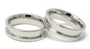 6mm Inlay Stainless Steel Ring Core - Ring Turning Ring making cores, blanks, inlays and tools