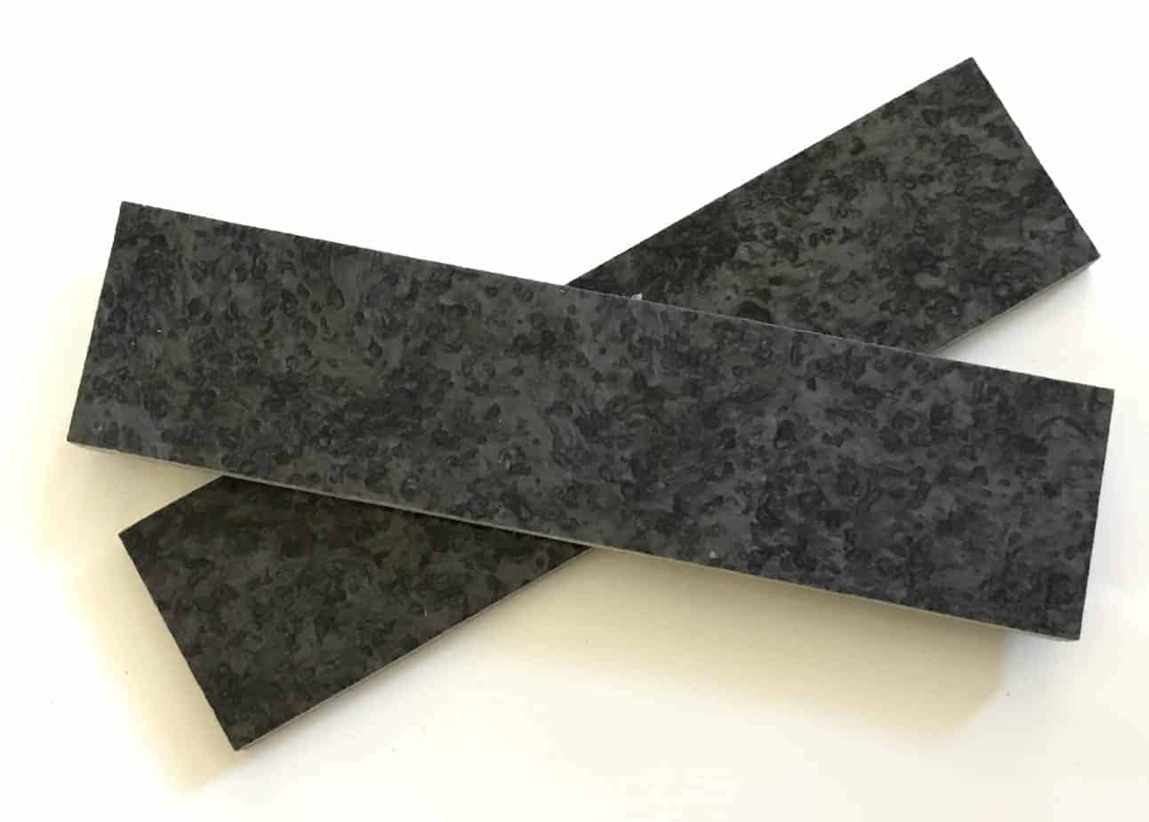 Kirinite Black Ice Knife Scales - Set of 2
