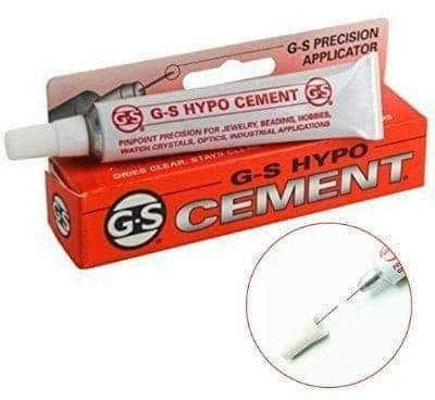 G-S Hypo Cement Jewellery Glue With Applicator - 9ml - Ring Turning Ring making cores, blanks, inlays and tools