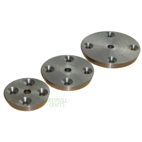 60mm Dia. Multi-Chuck Face Plate - Ring Turning Ring making cores, blanks, inlays and tools
